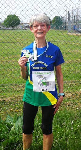 lucy payne shows off her easter bunney medal.jpeg