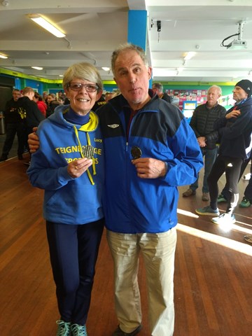lucy payne and graeme baker show off their age category wards.jpg