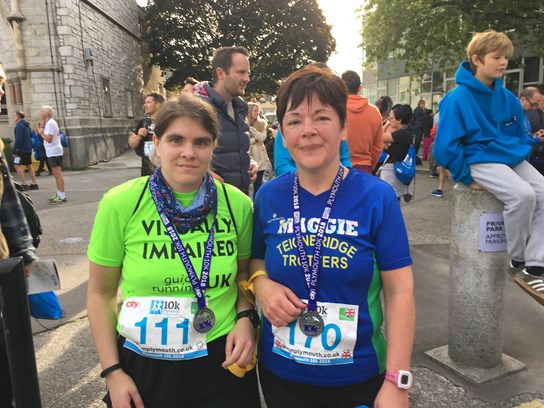 sofie and margaret at the plymouth 10k.jpg