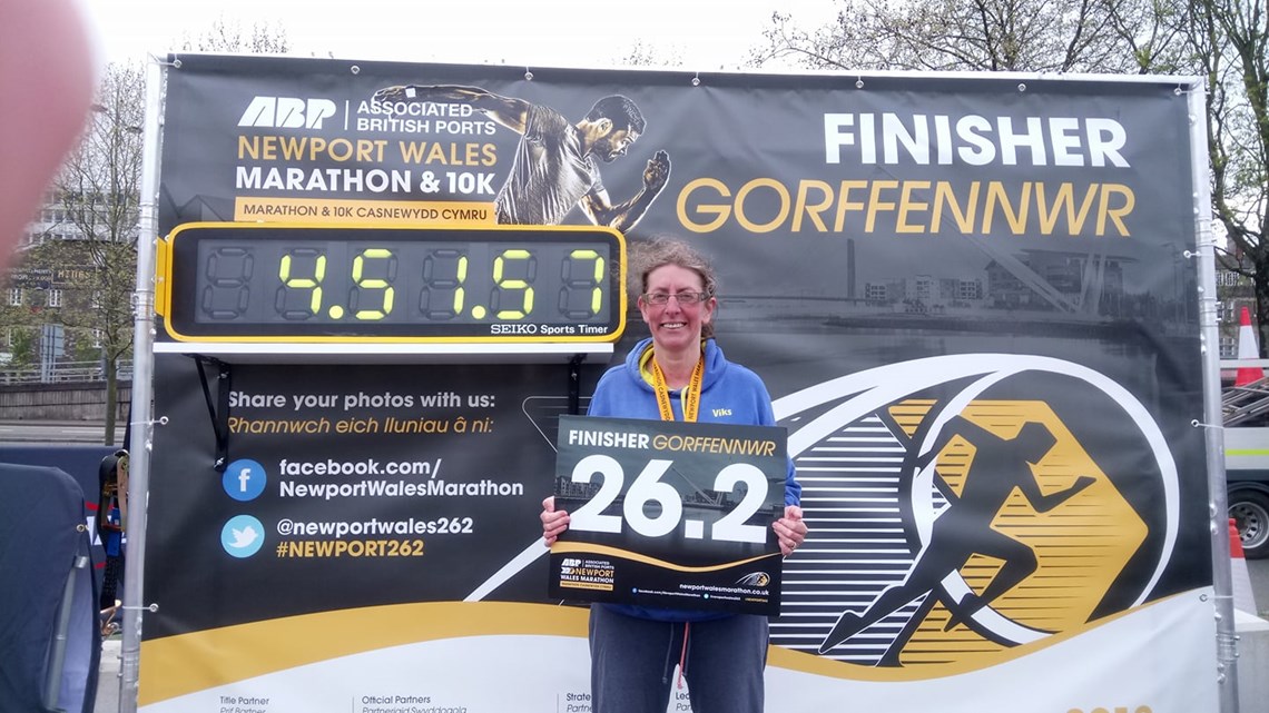 victoria ratcliffe after completing the 1st newport marathon.jpg