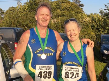 ruth johnson and mark wotton after competing in cornwood 10k.jpeg