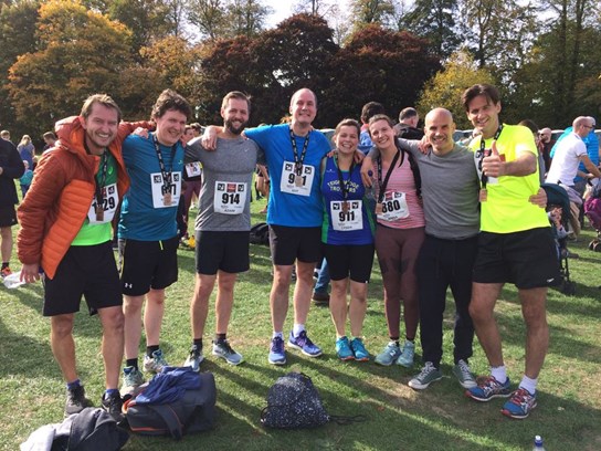 linda and her team mates after running basingstoke half marathon.jpg