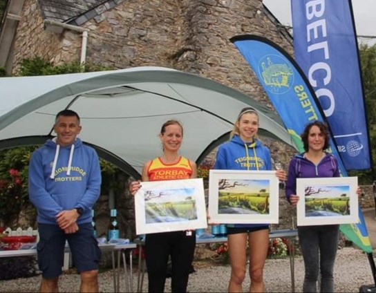 the podium winners at the newton abbot ladies 10k.jpg