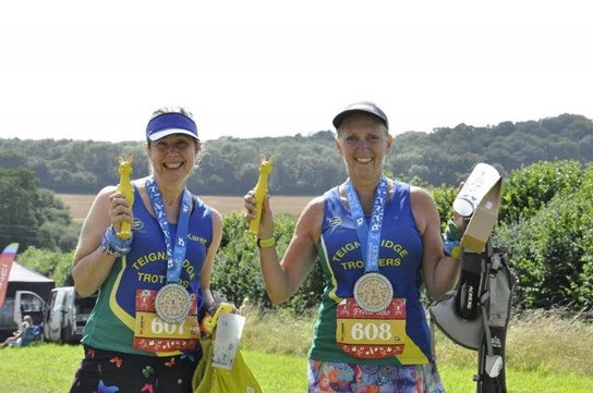 karen and sue with their goodies.jpg